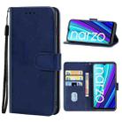 Leather Phone Case For OPPO Realme Narzo 30A(Blue) - 1