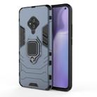 For Vivo S5 Shockproof PC + TPU Protective Case with Magnetic Ring Holder(Navy Blue) - 1