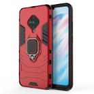 For Vivo V17 / Y9s / S1 Pro Shockproof PC + TPU Protective Case with Magnetic Ring Holder(Red) - 1