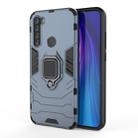 For Xiaomi Redmi Note 8T Shockproof PC + TPU Protective Case with Magnetic Ring Holder(Navy Blue) - 1