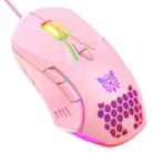 ONIKUMA CW902 RGB Lighting Wired Mouse(Pink) - 1