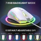 ONIKUMA CW905 RGB Lighting Wired Mouse(White) - 2