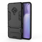 For Vivo S5 Shockproof PC + TPU Protective Case with Invisible Holder(Black) - 1