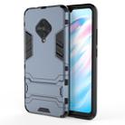 For Vivo V17 / Y9s / S1 Pro Shockproof PC + TPU Protective Case with Invisible Holder(Navy Blue) - 1