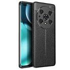 For Honor Magic4 Pro Litchi Texture Shockproof TPU Phone Case(Black) - 1