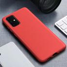 For Galaxy S20+ Matted Texture Wheat Straw Protective Case(Red) - 1