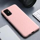 For Galaxy S20+ Matted Texture Wheat Straw Protective Case(Pink) - 1