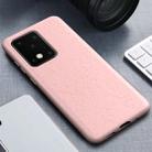 For Galaxy S20 Ultra Matted Texture Wheat Straw Protective Case(Pink) - 1