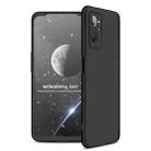 For OPPO Realme 9i GKK Three Stage Splicing PC Phone Case(Black) - 1