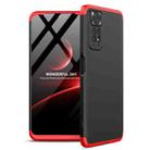 For Xiaomi Redmi Note 11S / 11 Global Version GKK Three Stage Splicing PC Phone Case(Black Red) - 1