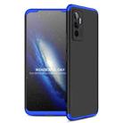 For vivo V23e 5G GKK Three Stage Splicing PC Phone Case(Black Blue) - 1