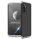 For vivo V23e 5G GKK Three Stage Splicing PC Phone Case(Black Silver) - 1