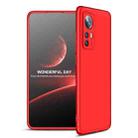 For Xiaomi 12 GKK Three Stage Splicing PC Phone Case(Red) - 1