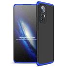 For Xiaomi 12 Pro GKK Three Stage Splicing PC Phone Case(Black Blue) - 1