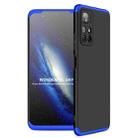 For Xiaomi Poco M4 Pro / Redmi Note 11 CN Version GKK Three Stage Splicing PC Phone Case(Black Blue) - 1