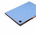For Samsung Galaxy Tab A8 10.5 2021 X200 / X205 Denim Cloth Leather Smart Tablet Case(Light Blue) - 7