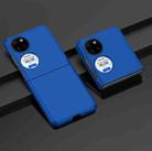 For Huawei P50 Pocket Oil-sprayed PC Phone Case(Blue) - 1