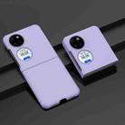 For Huawei P50 Pocket Oil-sprayed PC Phone Case(Purple) - 1