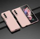For Samsung Galaxy Z Fold3 5G Oil-sprayed PC Phone Case(Pink) - 1