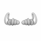 iMeBoBo A1 Shark Fin Version Nano Silicone Sleeping Noise Reduction Earplugs, Style:Three Layer(Grey) - 1