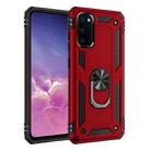 For Galaxy S20 Shockproof TPU + PC Protective Case with 360 Degree Rotating Holder(Red) - 1