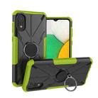 For Samsung Galaxy A03 Core Armor Bear Shockproof PC + TPU Phone Case(Green) - 1
