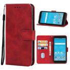 Leather Phone Case For Wiko Life 3 U316AT(Red) - 1