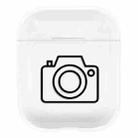 For AirPods 1 / 2 Stick Figure Mapping Transparent Earphone Protective Case(Camera) - 1