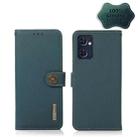 For OPPO Reno7 5G / Find X5 Lite KHAZNEH Custer Genuine Leather RFID Phone Case(Green) - 1