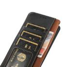 For Xiaomi Redmi Note 11 Pro 5G / 4G KHAZNEH Custer Genuine Leather RFID Phone Case(Black) - 7