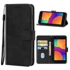 Leather Phone Case For Itel A16(Black) - 1