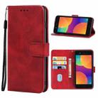 Leather Phone Case For Itel A16(Red) - 1