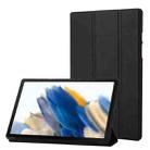 For Samsung Galaxy Tab A8 10.5 2021 TPU Three-fold Horizontal Flip Leather Case(Black) - 1