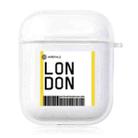 For AirPods 1 / 2 TPU Air Ticket Label Sticker Earphone Protective Case(London) - 1