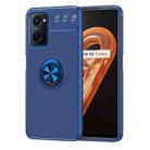 For OPPO A36 / Realme 9i Metal Ring Holder TPU Phone Case(Blue) - 1