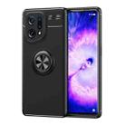 For OPPO Find X5 Metal Ring Holder TPU Phone Case(Black) - 1