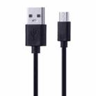 USB to Micro USB Copper Core Charging Cable, Cable Length:30cm(Black) - 1