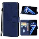 For OPPO Realme 9 5G/Realme 9 Pro Leather Phone Case(Blue) - 1