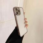 For iPhone 13 Pro Max Electroplated Transparent Glass Phone Case (Graphite Color) - 1