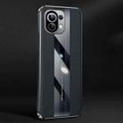 For Xiaomi Mi 11 Racing Car Design Leather Electroplating Process Anti-fingerprint Protective Phone Case(Black) - 1