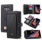 For Galaxy Note 9 POLA Multi-function TPU + PC Magnetic Horizontal Flip Leather Case with Holder & Card Slots & Wallet & Photo Frame(Black) - 1