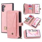 For Galaxy Note 10 POLA Multi-function TPU + PC Magnetic Horizontal Flip Leather Case with Holder & Card Slots & Wallet & Photo Frame(Pink) - 1