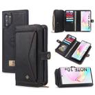 For Galaxy Note 10+ POLA Multi-function TPU + PC Magnetic Horizontal Flip Leather Case with Holder & Card Slots & Wallet & Photo Frame(Black) - 1