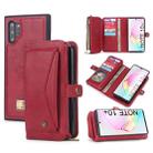 For Galaxy Note 10+ POLA Multi-function TPU + PC Magnetic Horizontal Flip Leather Case with Holder & Card Slots & Wallet & Photo Frame(Red) - 1