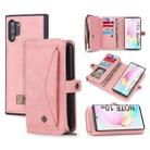 For Galaxy Note 10+ POLA Multi-function TPU + PC Magnetic Horizontal Flip Leather Case with Holder & Card Slots & Wallet & Photo Frame(Pink) - 1