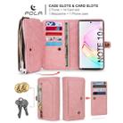 For Galaxy Note 10+ POLA Multi-function TPU + PC Magnetic Horizontal Flip Leather Case with Holder & Card Slots & Wallet & Photo Frame(Pink) - 6