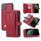 For iPhone 11 Pro Max POLA Multi-function TPU + PC Magnetic Horizontal Flip Leather Case with Holder & Card Slots & Wallet & Photo Frame(Red) - 1