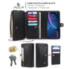 For iPhone XR POLA Multi-function TPU + PC Magnetic Horizontal Flip Leather Case with Holder & Card Slots & Wallet & Photo Frame(Black) - 6
