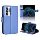 For OPPO Find N Diamond Texture Leather Phone Case(Blue) - 1