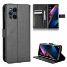 For OPPO Find X3 / Find X3 Pro Diamond Texture Leather Phone Case(Black) - 1